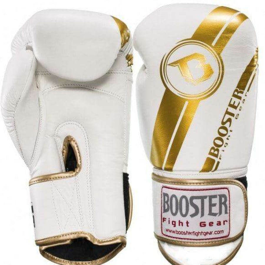 Boxing Gloves * | Boxing Gloves Booster Bgl V3 White & Gold