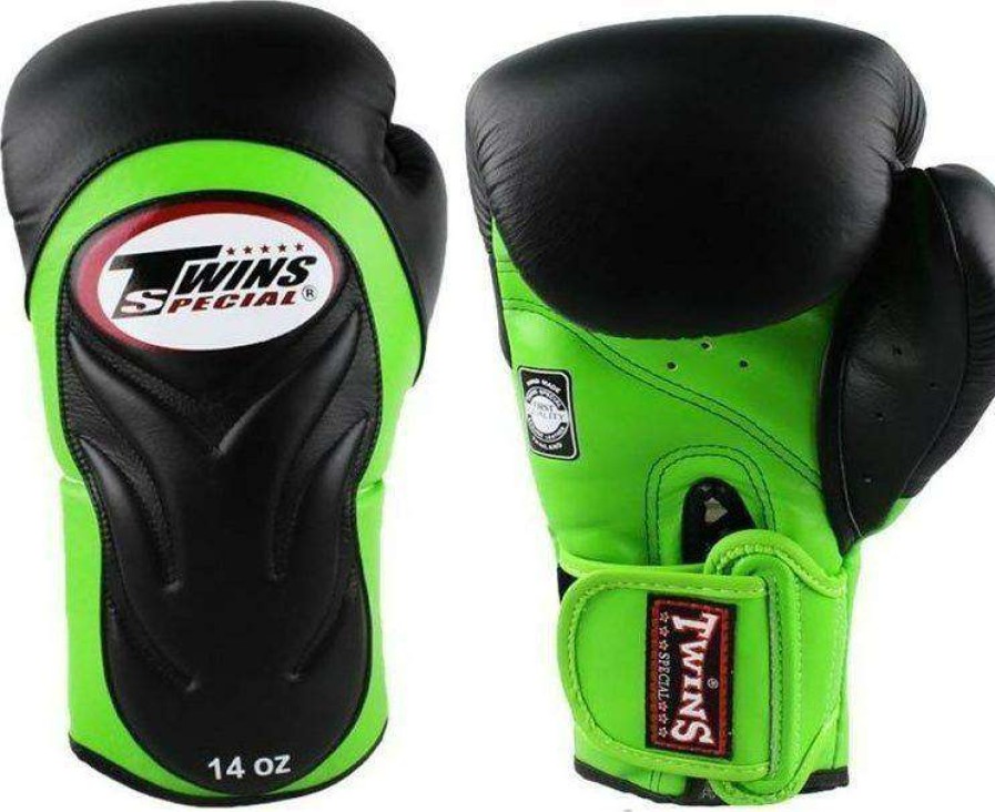 Boxing Gloves * | Twins Special Twins Bgvl6 Blk/Green Boxing Gloves