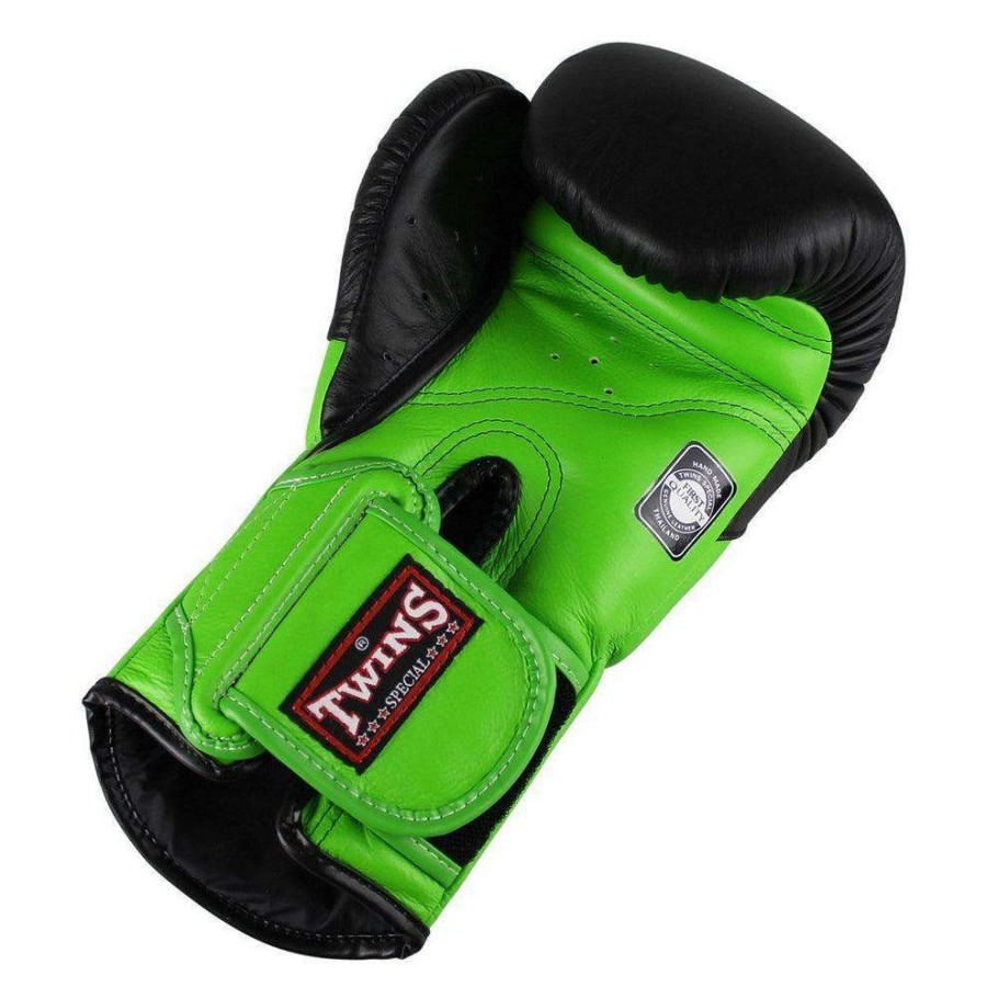 Boxing Gloves * | Twins Special Twins Bgvl6 Blk/Green Boxing Gloves