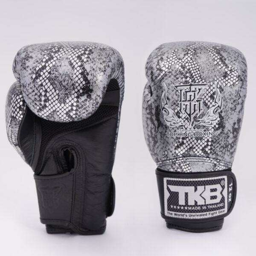 Boxing Gloves * | Top King Snake Air Blk / Sil Boxing Gloves