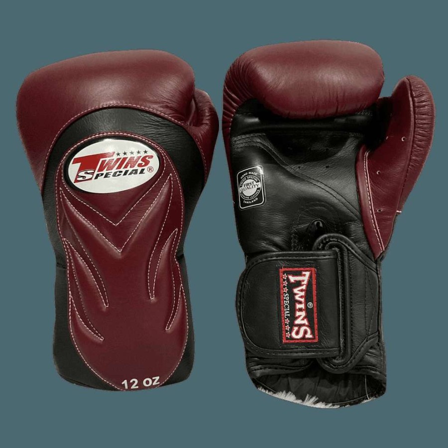 Boxing Gloves * | Twins Special Twins Bgvl6 Maroon/Blk Boxing Gloves