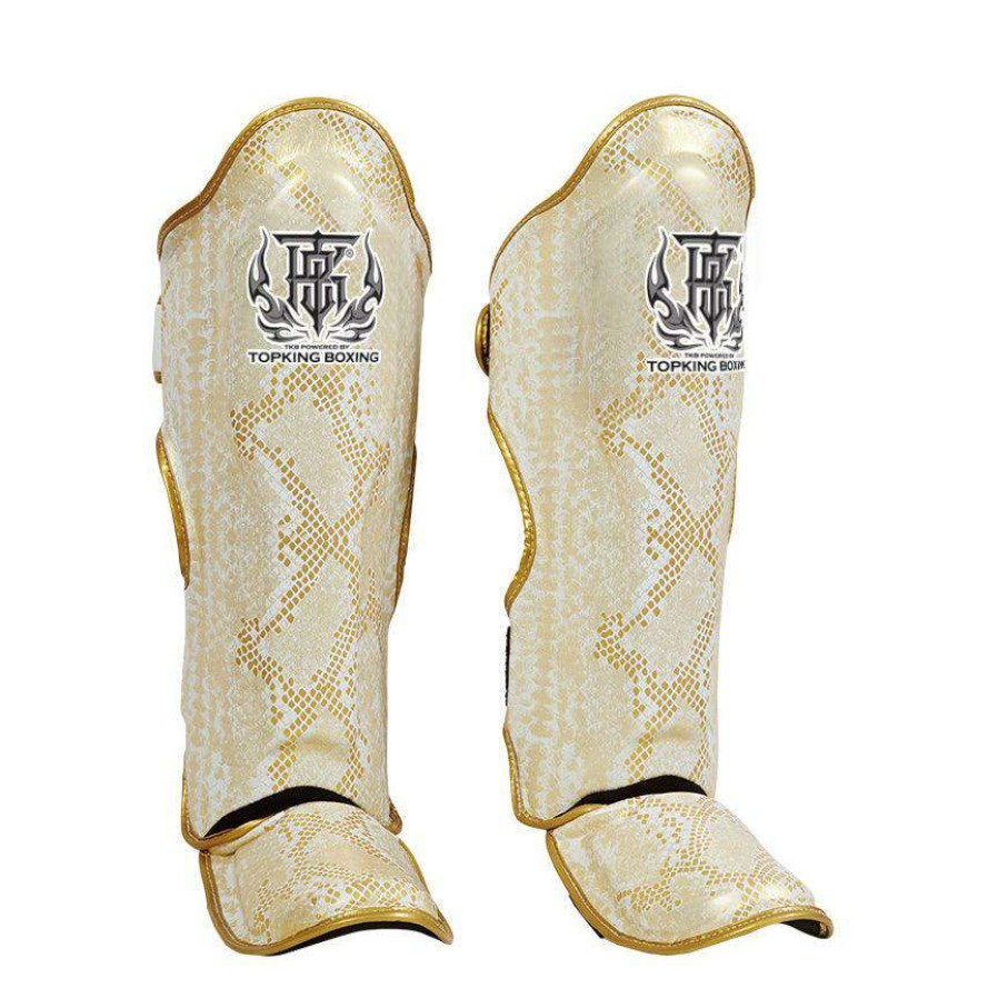 Shin Guards * | Top King Super Snake (Whi / Gld) Shin Guards