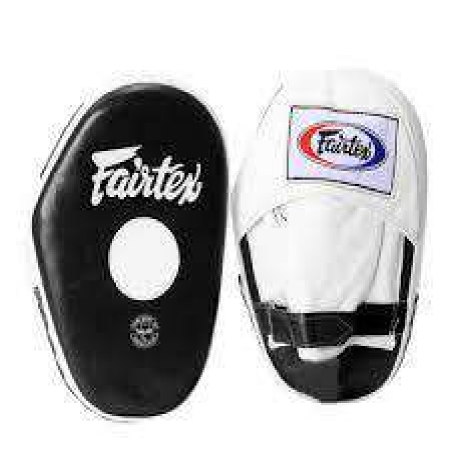 Focus Mitts * | Fairtex Classic Pro Mitts (Fmv10) Focus Mitts White / Black